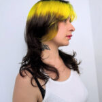 A client at with Yellow Halo hair done professionally at Assort Melbourne